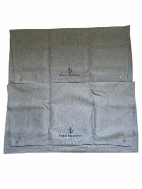 Four Seasons Pillow Storage Bag Empty DIY Gray Luxury King Size Lot of 2